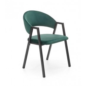 Стул HALMAR K473 темно-зеленый/черный